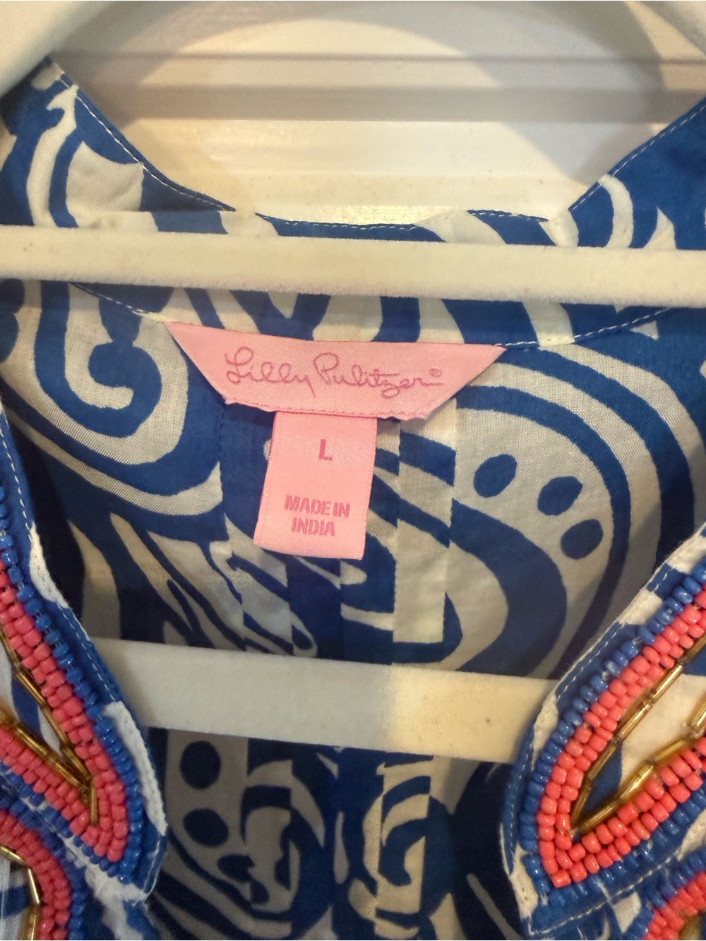 Lilly Pulitzer Sarasota Beaded Tunic - Picture 2 of 8